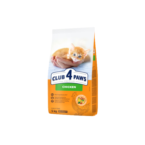 Club 4 Paws - Trockenfutter für Kätzchen - Huhn