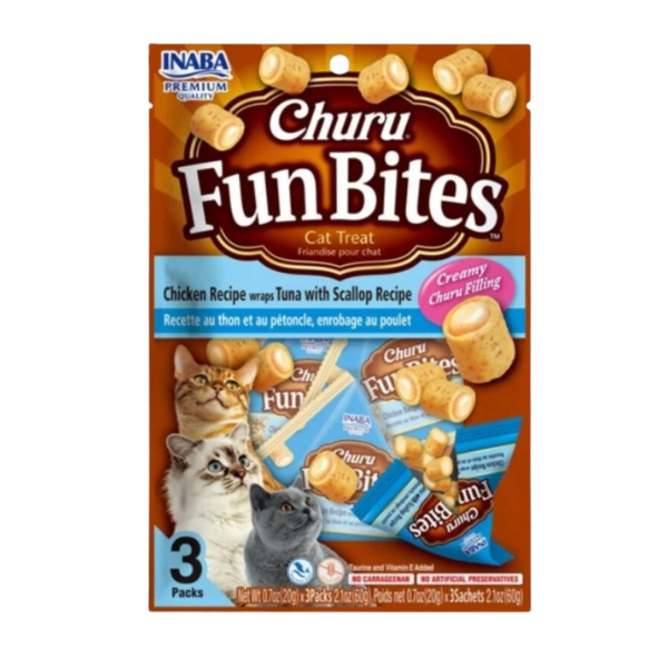 Churu Fun Bites - Cat Treats - 3 Packs x 20g