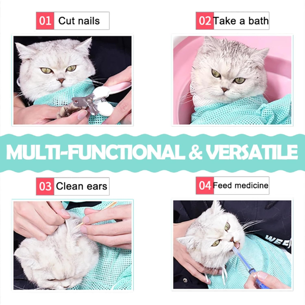 Borsa per la toelettatura e la medicazione dei gatti (rete) 