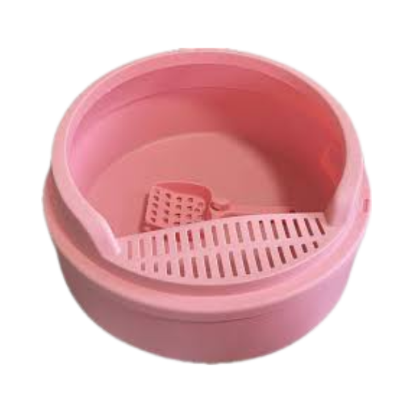 Round Cat Toilet With Scoop