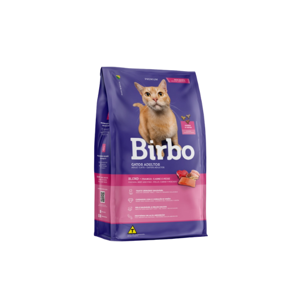 Birbo – Trockenfutter für Katzen – Huhn, Rind und Fisch 