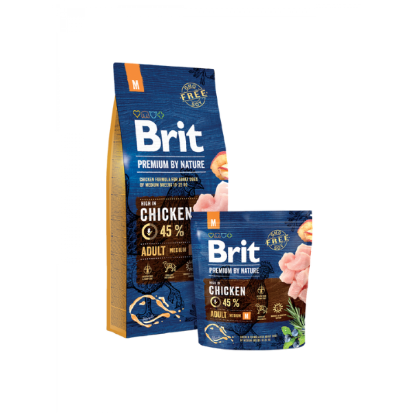 Brit - Premium by Nature - Cani di taglia media - Cibo secco per cani - 3 kg