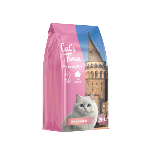 Cats Time - Clumping Cat Litter - 20 L