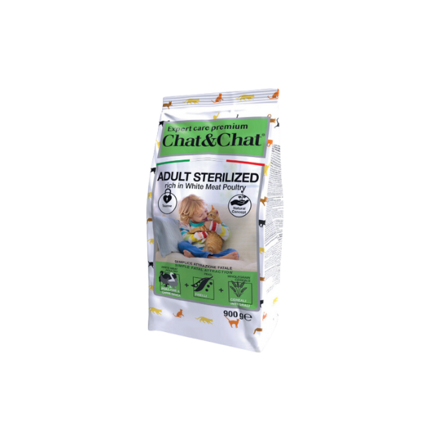 Expert Chat & Chat - Dry Cat Food - Sterilized - 900g