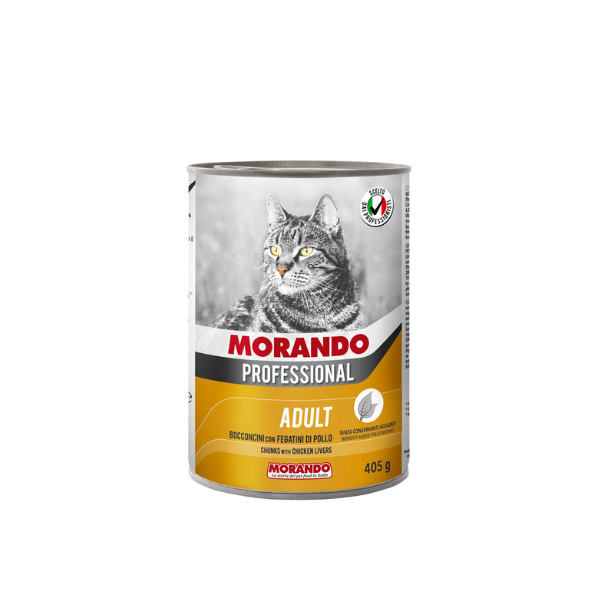 Morando - Nassfutter für Katzen - Stücke - 405 g