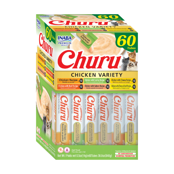 Churu Creamy - Cat Treats - Chicken Variety  -14g