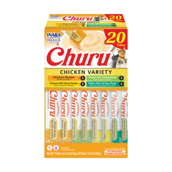 Churu - Creamy Cat Treats - Chicken Variety - 1 Tube - 14 g
