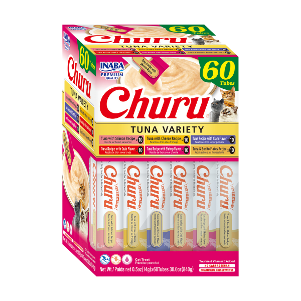 Churu - Creamy Cat Treats - Tuna Variety - 1 Tube - 14 g