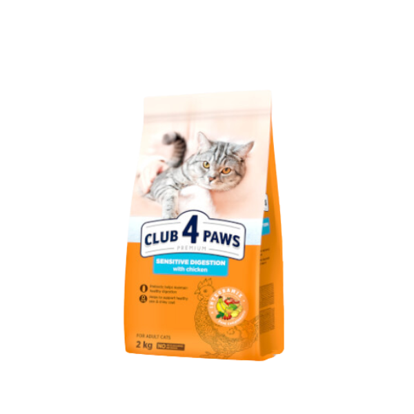 Club 4 Paws - Dry Cat Food - Sensitive Digestion - 2kg