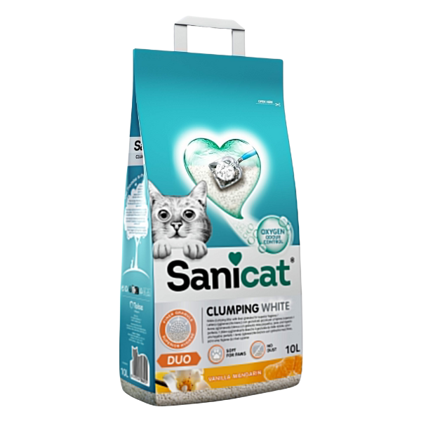 Sanicat - Clumping White Duo Vanilla & Mandarin - 10L