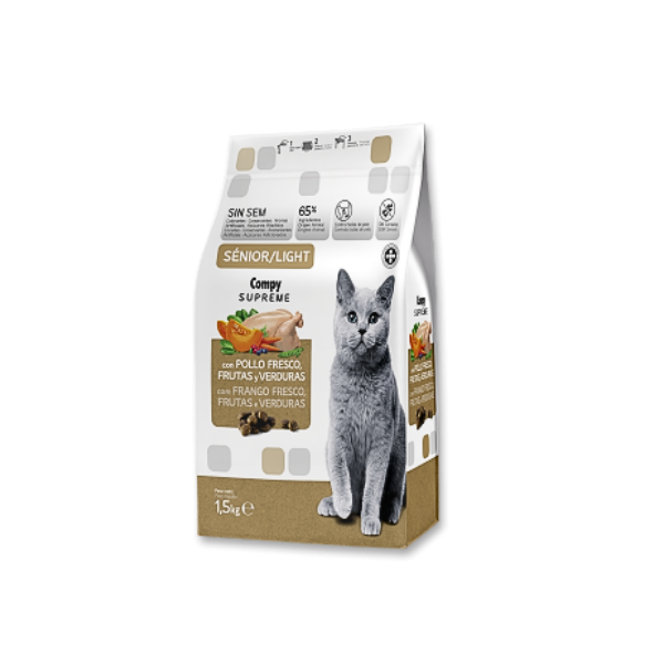 Compy Supreme - Senior/Light - Cibo secco per gatti - 1,5 kg