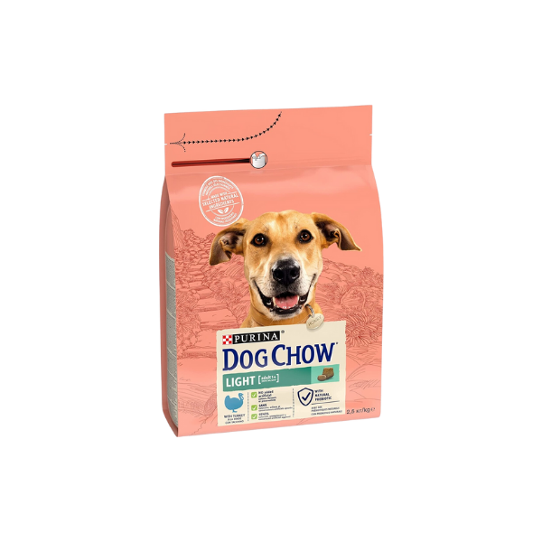 Purina - Dog Chow Light Adult (+1 year) With Turkey - Dry Dog Food - 2.5 Kg