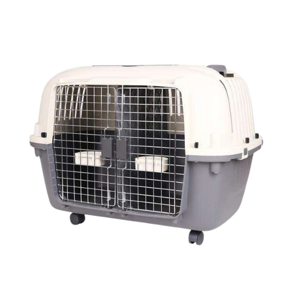 IATA - Double Room Pet Carrier With Wheels - L88*W58.1*H64.7CM