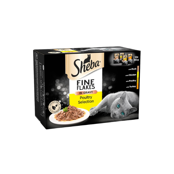 SHEBA® Fine Flakes in Gravy - Wet Cat Food -  85g