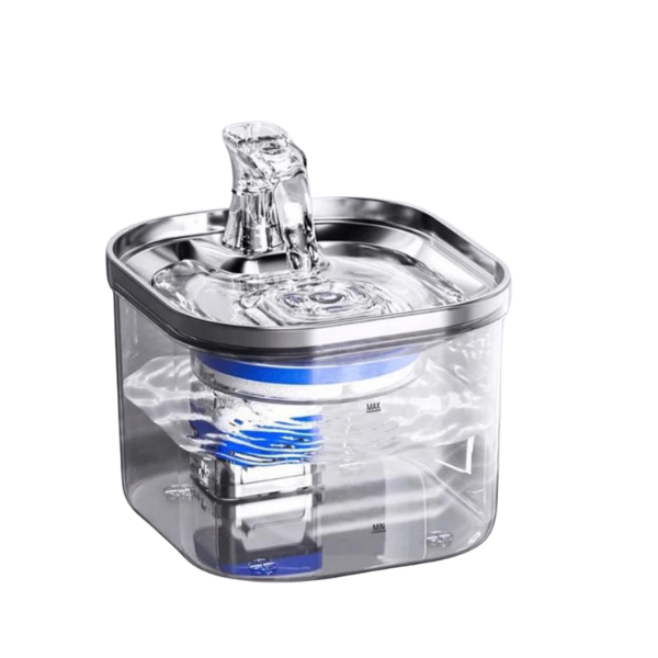 Naomi - Transparent Smart Fountain With Stainless Steel Bowl