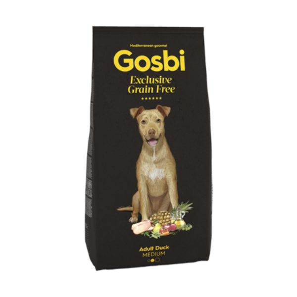 Gosbi - Exclusive Grain Free - Dry Dog Food - Adult Medium - Duck - 3 Kg