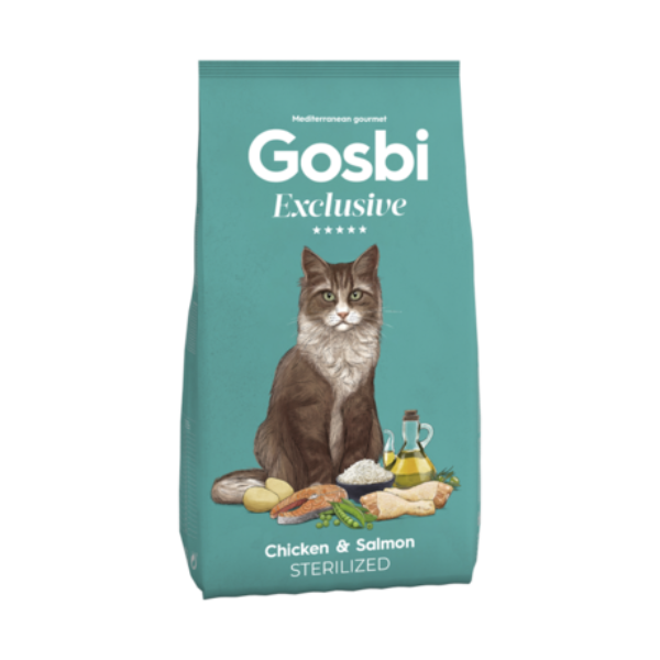 Gosbi - Exclusive - Dry Cat Food - Sterilized - Chicken & Salmon