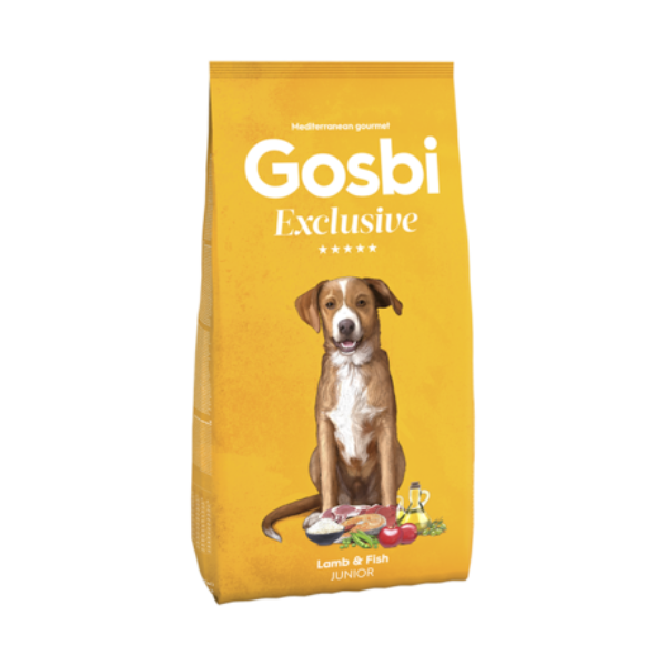 Gosbi - Exclusive - Dry Puppy Food - Junior Medium & Large - Lamb & Fish - 3 Kg