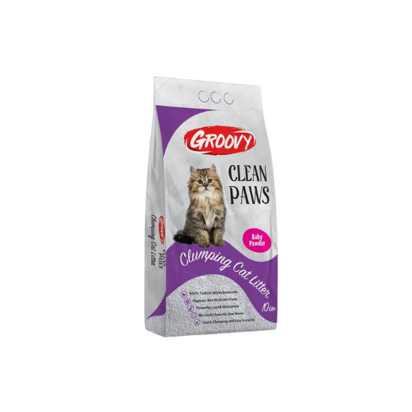 Groovy - Clean Paws Clumping Cat Litter - 10L