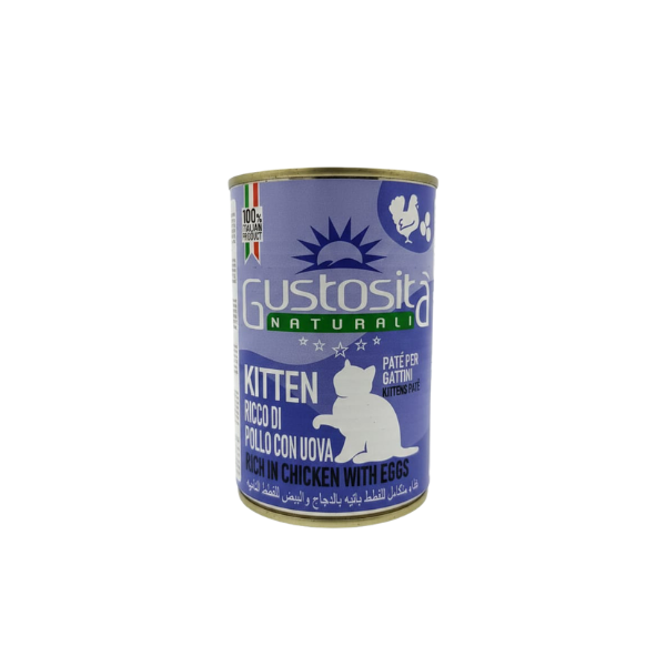 Gustosita Naturali - Wet Kitten Food - Chicken - Pate - 400g