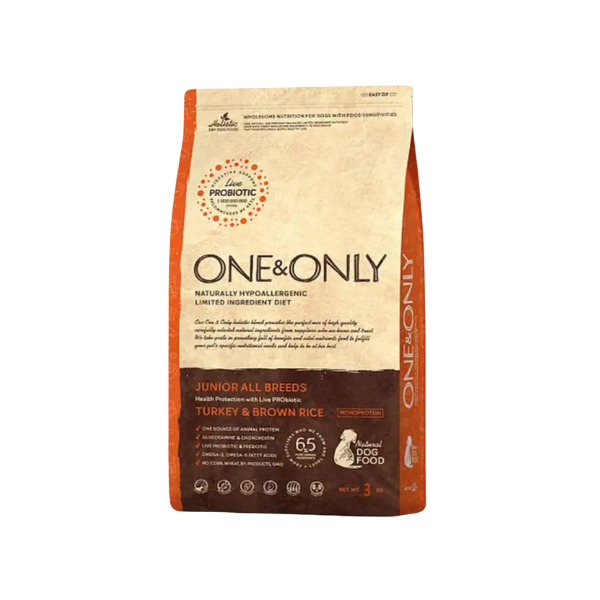 One & Only - Dry Puppy Food - junior - Turkey & Brown Rice