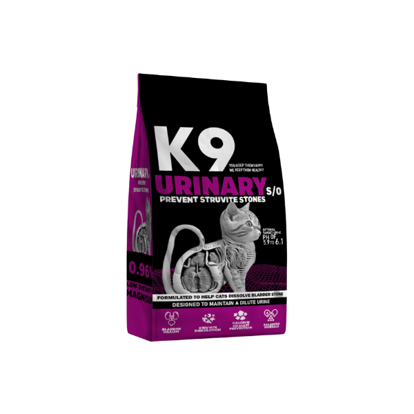 K9 - طعام جاف للقطط - مساعد للبول