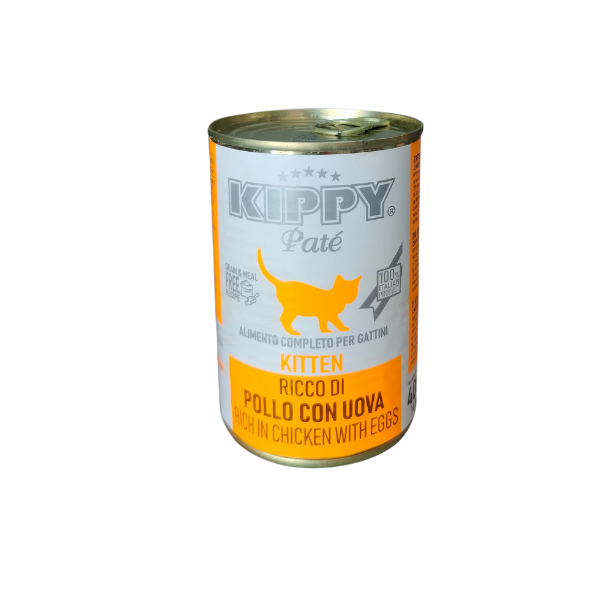 Kippy - Wet Kitten Food - Pate - Chicken with Eggs - 400g