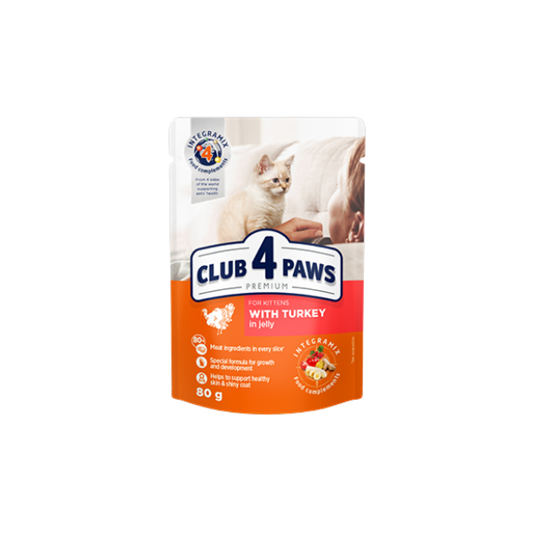 Club 4 Paws – Nassfutter für Kätzchen – 80 g