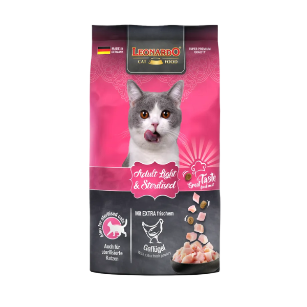 Leonardo - Dry Cat Food - Light & Sterilised