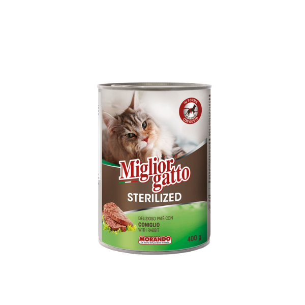 Miglior gatto – Nassfutter für Katzen – sterilisiert – Paté – 400 g