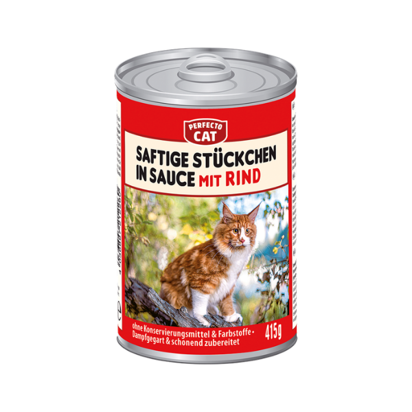 Perfecto - Juicy Chunks in Sauce - Wet Cat Food - 415g