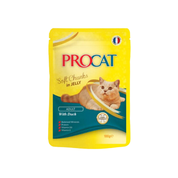 PROCAT - Wet Cat Food - Soft Chunks in Jelly -  100g