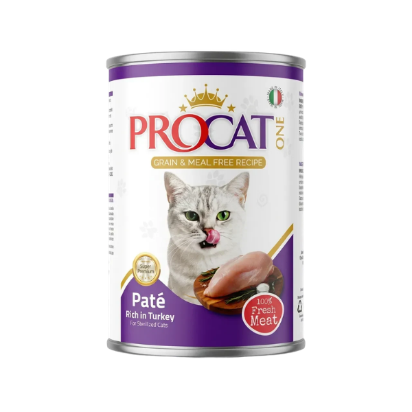 PROCAT One - Sterilised -  Wet Cat Food - Pate - 400g