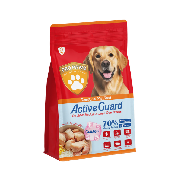 PROPAWS - Active Guard - Dry Dog food - Adult Medium & Large - 3 Kg