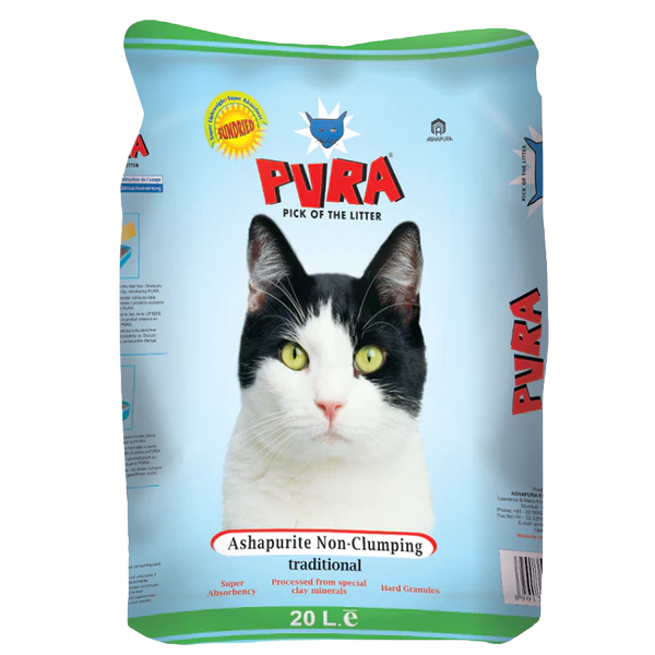 Pura - Non Clumping Cat Litter - Unscented - 20 L