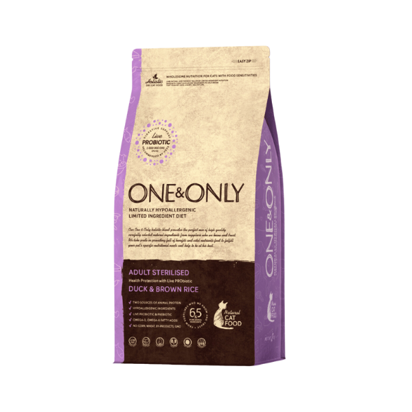 One & Only - Dry Cat Food - Sterilised - Duck & Brown Rice