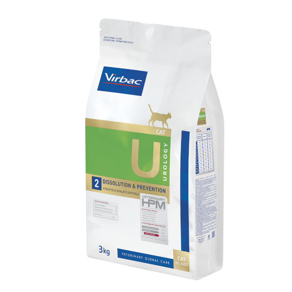 Virbac - Dry Cat Food - Urology (Dissolution & Prevention) U2 - 1.5 Kg