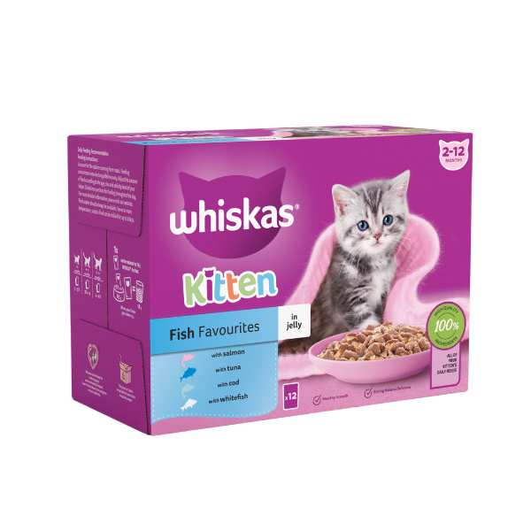 Whiskas - Wet Kitten Food - Fish Favourites - 85 g