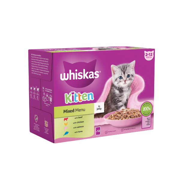 Whiskas - Wet Kitten Food - Mixed Menu - 85 g